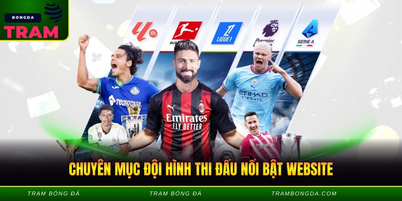 Giới Thiệu Trambongda - Chuyên Trang Tin Tức Bóng Đá Hàng Đầu 2 Chuyên mục đội hình thi đấu nổi bật website